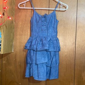 Little girls Jean dress size 7 made by Cato